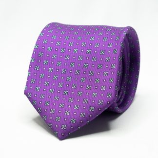 Mens Purple Floral Tie